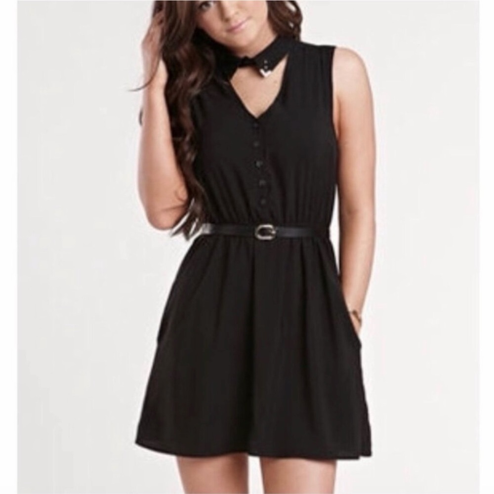 Kendall & Kylie black choker sleeveless dress size small